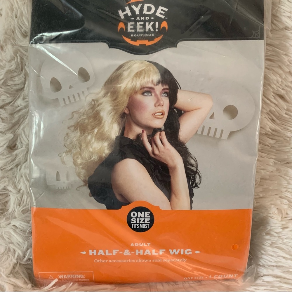 Adult Half & Half wig HYDE AND EEK!